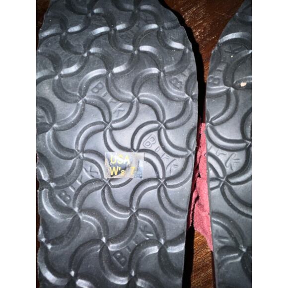 Birkenstock Tatami Tatum Burgundy Clogs Heart Buckle Slip On Womens 7 NWOB - Picture 11 of 11